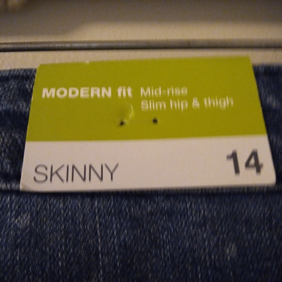 NWT! Plus Size Merona Modern Fit Mid Rise Polka-Dot Skinny Jeans, Size: … - Picture 4 of 16